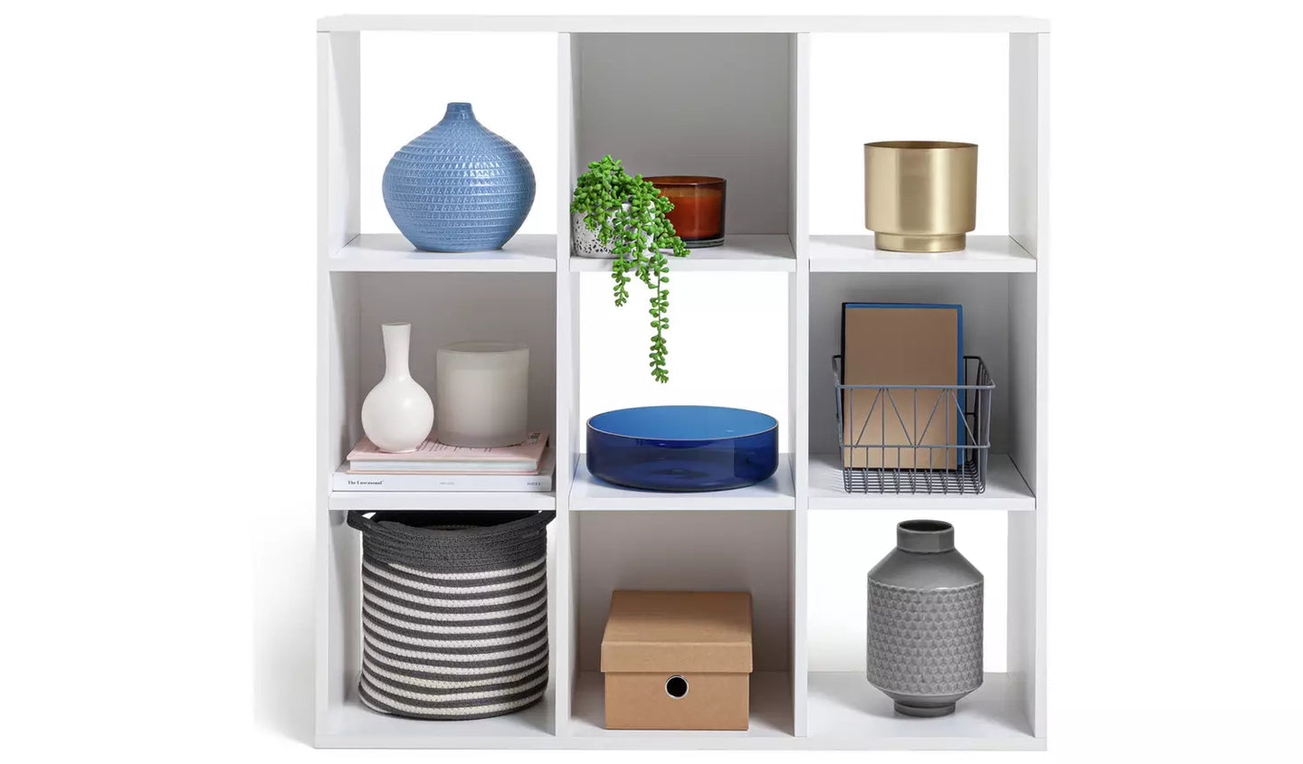 Squares 9 Cube Storage Unit - White